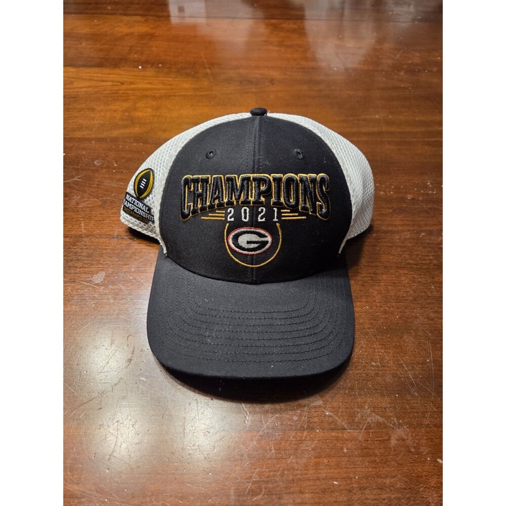 47 Brand Georgia Bulldogs 2021 National Champions Hat Cap Trucker Mesh UGA Black
